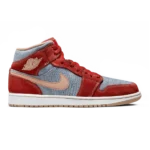Air Jordan 1 Mid Denim Red