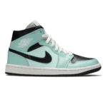 Air Jordan 1 Mid Aqua Black