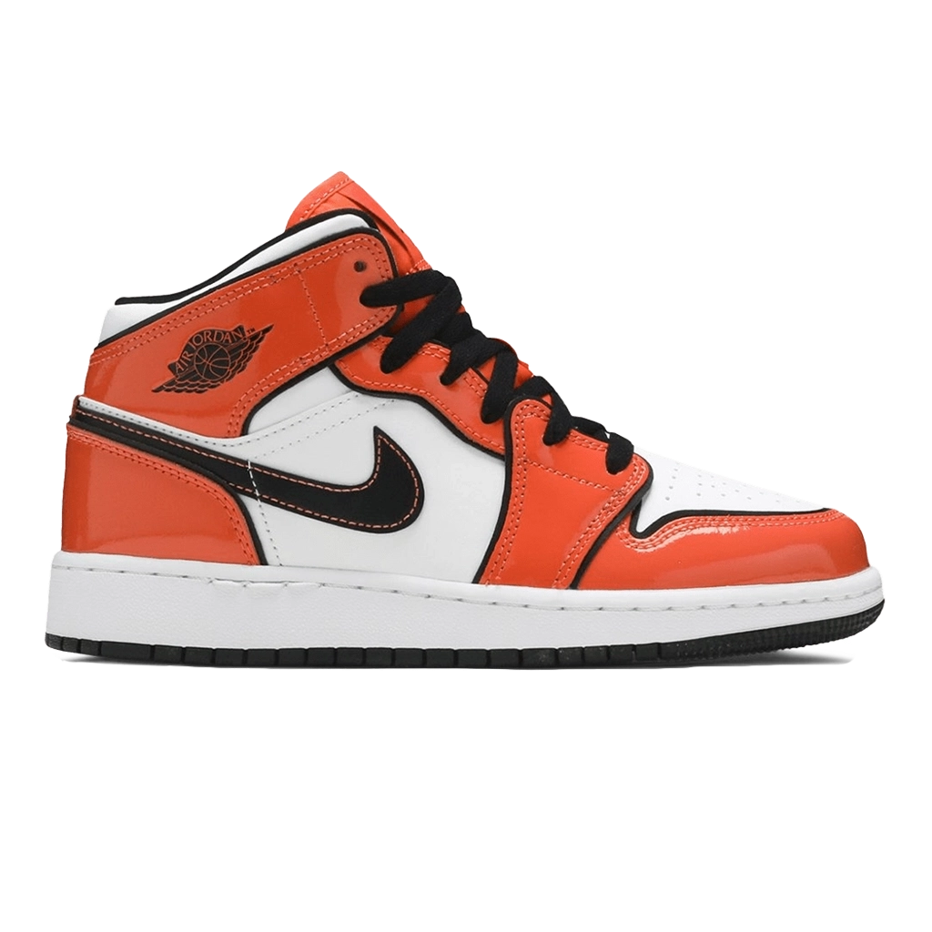 1 Air Jordan 1 Mid SE Turf Orange Black White – תמונה 1