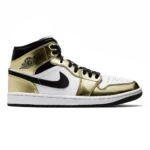 Air Jordan 1 Mid SE Metallic Gold Black White