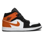 Air Jordan 1 Mid "Shattered Backboard" Black Starfish White
