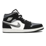 Air Jordan 1 Mid Satin Black Sail Smoke Grey