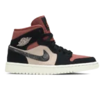 Air Jordan 1 Mid Particle Beige Canyon Rust Sail