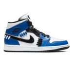 Air Jordan 1 Mid "Sisterhood" Game Royal Black White