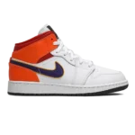 Air Jordan 1 Mid White Court Purple Teal