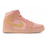 Air Jordan 1 Mid Coral Gold