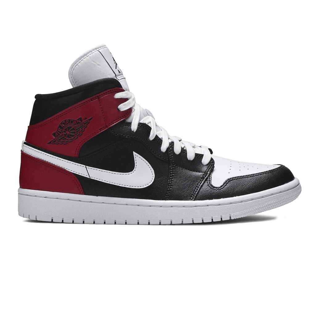 1 Air Jordan 1 Mid Noble Red Black White – תמונה 1