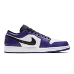 Air Jordan 1 Low White Court Purple Black