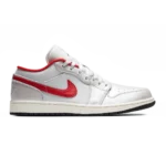 Air Jordan 1 Low “Night Track” Metallic Silver Varsity Red
