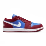 Air Jordan 1 Low Deep Red Blue Pomegranate