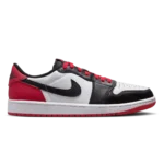 Air Jordan 1 Low "Black Toe" White Black Varsity Red