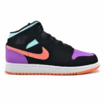 Air Jordan 1 Mid Candy Black Total Orange