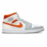 Air Jordan 1 Mid Starfish White Pure Platinum Sail