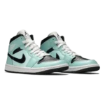 ⁦Air Jordan 1 Mid Aqua Black⁩ – תמונה ⁦2⁩