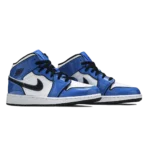⁦Air Jordan 1 Mid Signal Blue White Black⁩ – תמונה ⁦2⁩