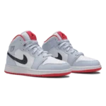 ⁦Air Jordan 1 Mid Half Blue Black White⁩ – תמונה ⁦2⁩