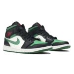 ⁦Air Jordan 1 Mid Pine Green White Black⁩ – תמונה ⁦2⁩