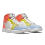 ⁦Air Jordan 1 Mid "To My First Coach" Sail White Light Zitron Yellow⁩ – תמונה ⁦2⁩