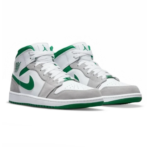⁦Air Jordan 1 Mid Grey Green⁩ – תמונה ⁦2⁩