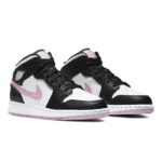 ⁦Air Jordan 1 Mid White Black Light Arctic Pink⁩ – תמונה ⁦2⁩