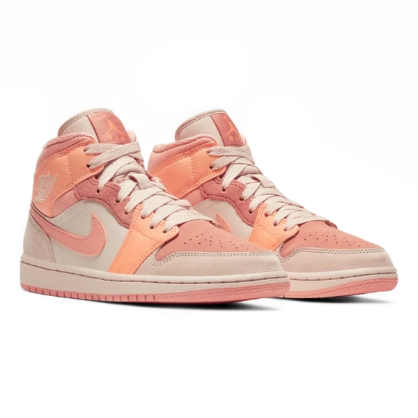 ⁦Air Jordan 1 Mid Atomic Orange Apricot Agate⁩ – תמונה ⁦2⁩