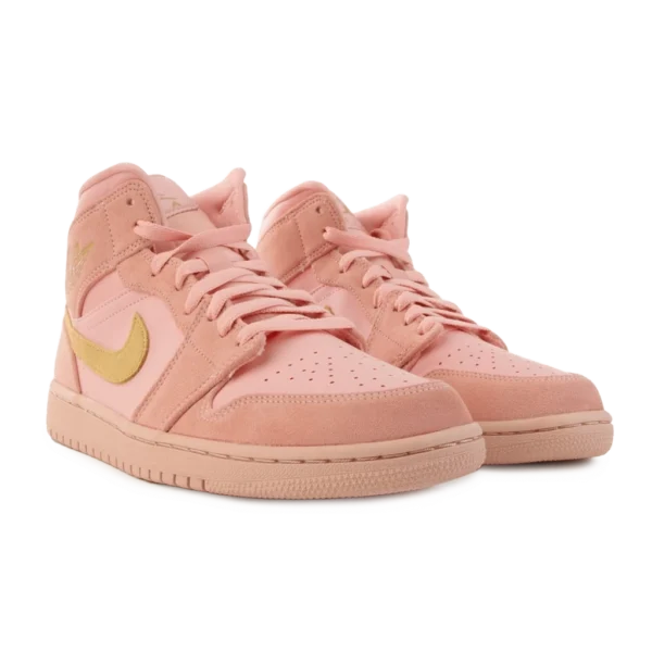 ⁦Air Jordan 1 Mid Coral Gold⁩ – תמונה ⁦2⁩