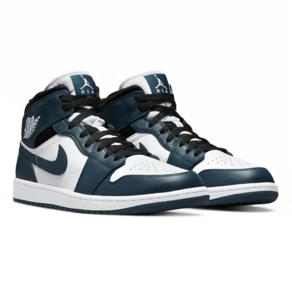 ⁦Air Jordan 1 Mid Armory Navy Black White⁩ – תמונה ⁦2⁩