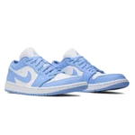 ⁦Air Jordan 1 Low UNC University Blue White⁩ – תמונה ⁦2⁩