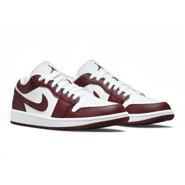 ⁦Air Jordan 1 Low White Team Red⁩ – תמונה ⁦2⁩