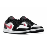 ⁦Air Jordan 1 Low Black Siren Red White⁩ – תמונה ⁦2⁩