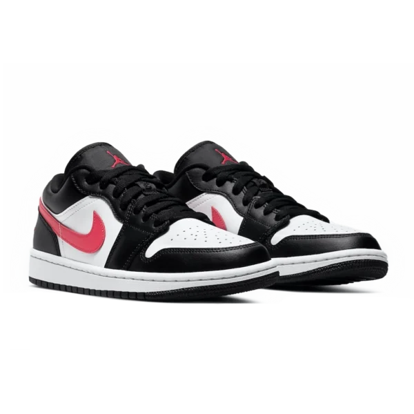 ⁦Air Jordan 1 Low Black Siren Red White⁩ – תמונה ⁦2⁩