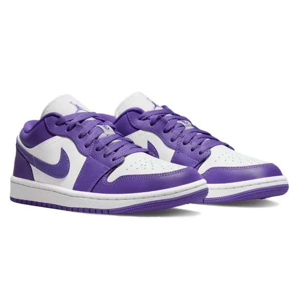 ⁦Air Jordan 1 Low Psychic Purple White⁩ – תמונה ⁦2⁩
