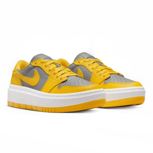 ⁦Air Jordan 1 Elevate Low in Cement Grey White Varsity Maize⁩ – תמונה ⁦2⁩