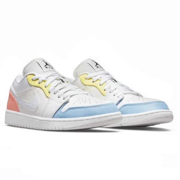 ⁦Air Jordan 1 Low "To My First Coach" Sail White Opti Yellow⁩ – תמונה ⁦2⁩