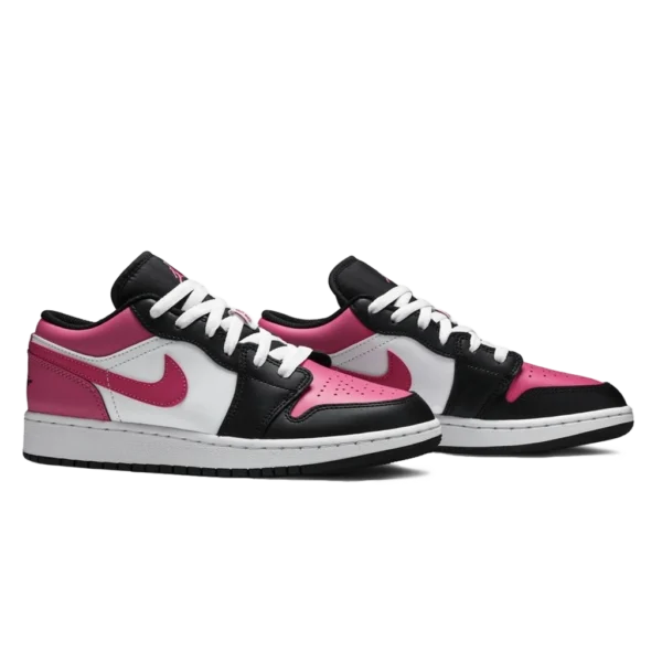 ⁦Air Jordan 1 Low White Pinksicle Black⁩ – תמונה ⁦2⁩