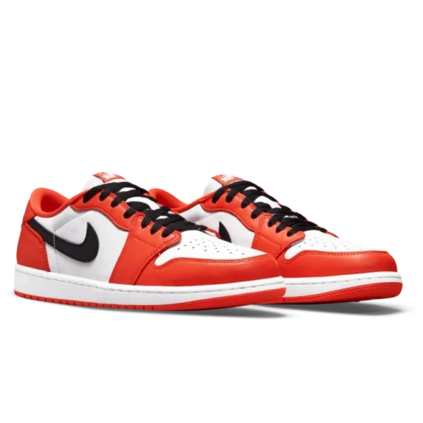 ⁦Air Jordan 1 Low OG Starfish White Black⁩ – תמונה ⁦2⁩