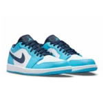 ⁦Air Jordan 1 Low UNC White University Blue Obsidian⁩ – תמונה ⁦2⁩