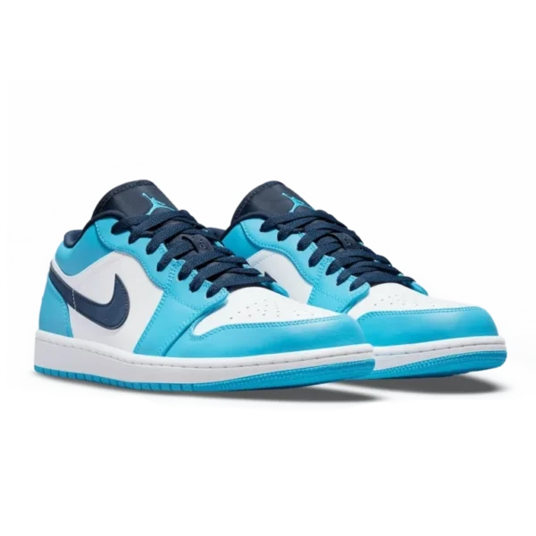 ⁦Air Jordan 1 Low UNC White University Blue Obsidian⁩ – תמונה ⁦2⁩