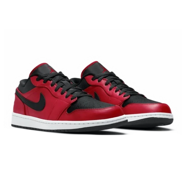 ⁦Air Jordan 1 Low "Reverse Bred" Gym Red Black White⁩ – תמונה ⁦2⁩