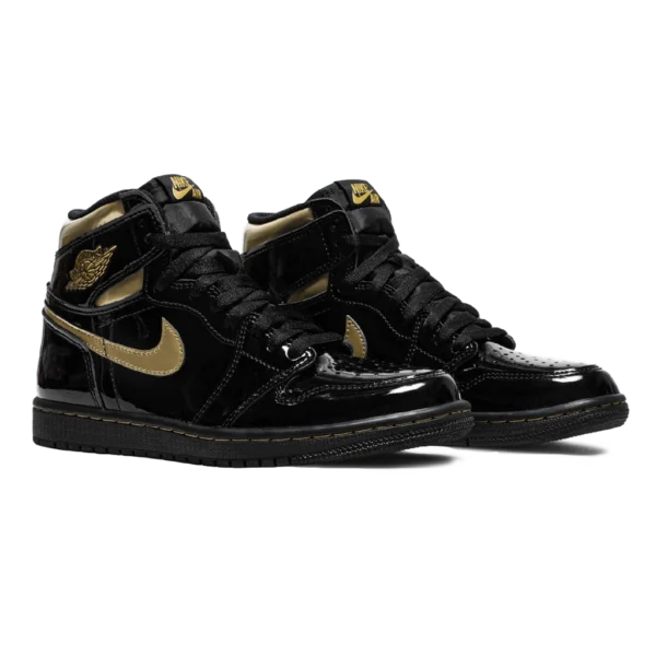 ⁦Air Jordan 1 Retro High OG Black Metallic Gold⁩ – תמונה ⁦2⁩