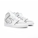 ⁦Air Jordan 1 Mid SE White⁩ – תמונה ⁦2⁩