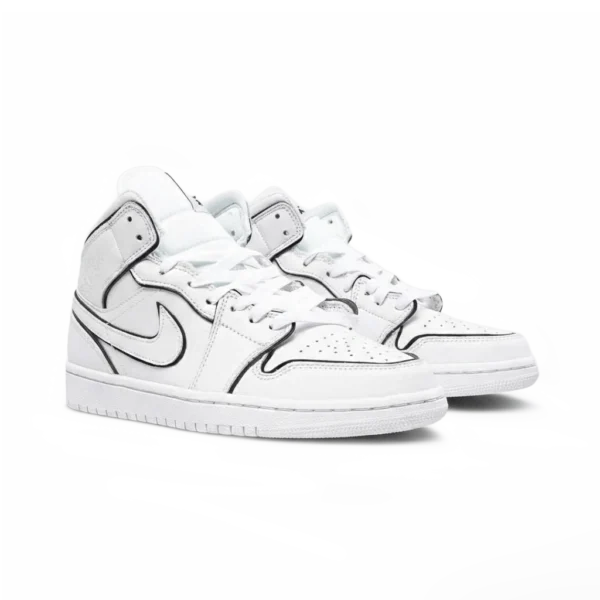 ⁦Air Jordan 1 Mid SE White⁩ – תמונה ⁦2⁩