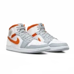 ⁦Air Jordan 1 Mid Starfish White Pure Platinum Sail⁩ – תמונה ⁦2⁩
