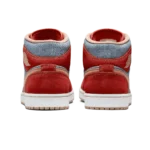 ⁦Air Jordan 1 Mid Denim Red⁩ – תמונה ⁦3⁩