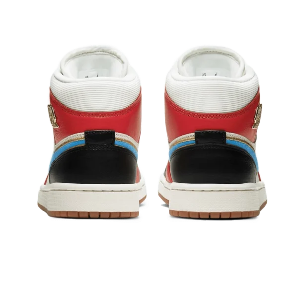 ⁦Air Jordan 1 Mid SE Sail Red Blue White⁩ – תמונה ⁦3⁩