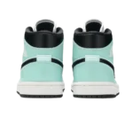 ⁦Air Jordan 1 Mid Aqua Black⁩ – תמונה ⁦3⁩
