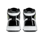 ⁦Air Jordan 1 Mid SE "DIY" White Black Volt⁩ – תמונה ⁦3⁩