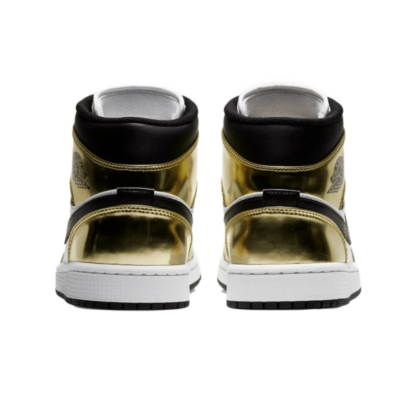 ⁦Air Jordan 1 Mid SE Metallic Gold Black White⁩ – תמונה ⁦3⁩