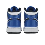 ⁦Air Jordan 1 Mid Signal Blue White Black⁩ – תמונה ⁦3⁩