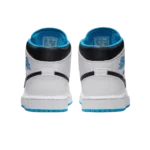 ⁦Air Jordan 1 Mid Laser Blue White Black⁩ – תמונה ⁦3⁩